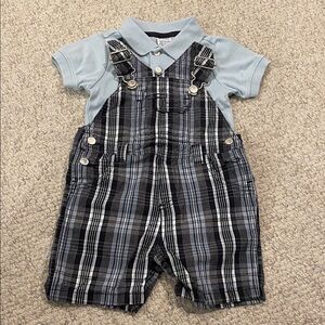 Infant Gymboree Polo & Overalls Set